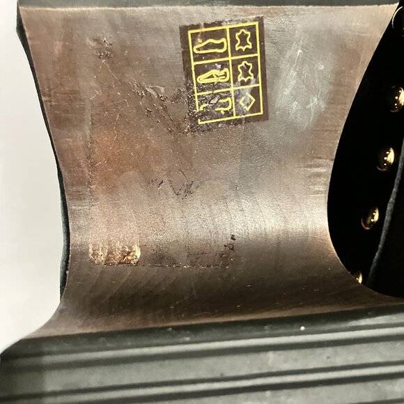 HAWT! Jeffrey Campbell Black Studded Boho Clog Mules! Size 9.5 (best for 9!)! - Picture 10 of 13